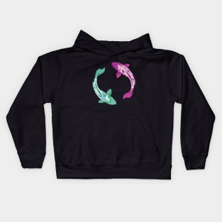 Koi Fish Yin Yang Kids Hoodie